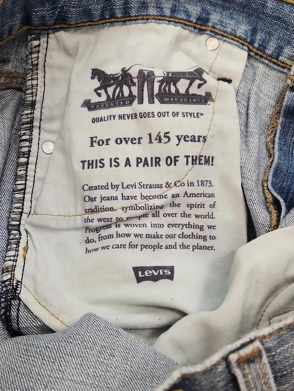 Levis 569 Jeans. Medium Wash. Size 34x36